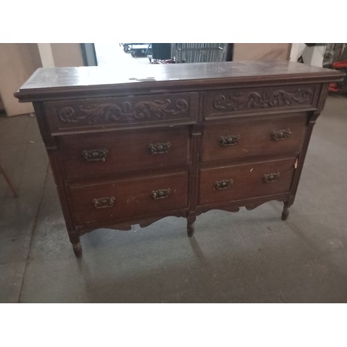 448 - A mahogany dresser