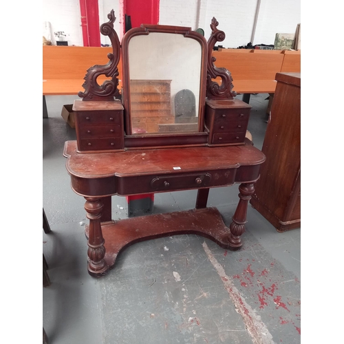 109 - A mahogany dressing table