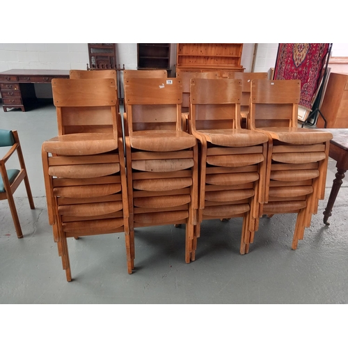 119 - 40 school stacking chairs