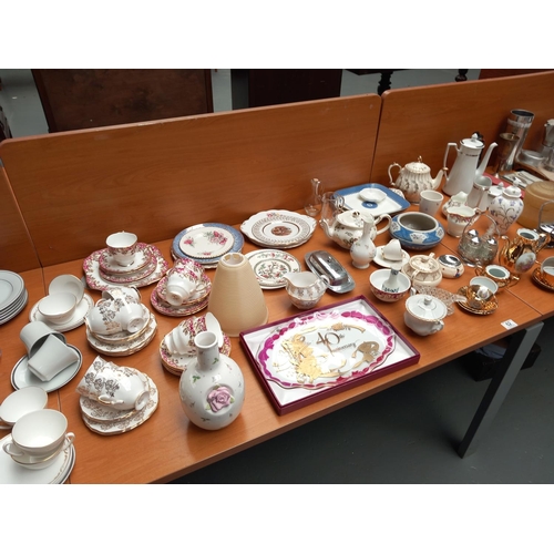 62 - Decorative china to include part tea sets