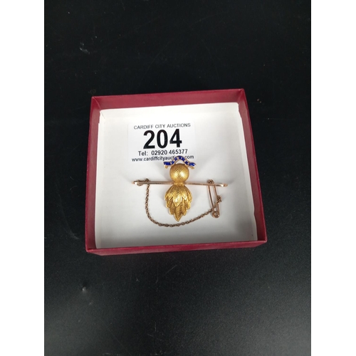 204 - A 15k gold Royal Artillery 