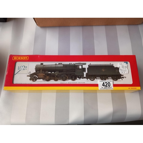 420 - Boxed Hornby 'OO' R3026. Class 8F loco 48706. BR 2-8-0 Heavily weathered