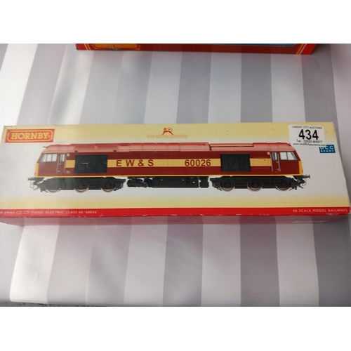 434 - Hornby R2488 EWS Class 60 Diesel Locomotive '60026' OO GAUGE DCC READY in box