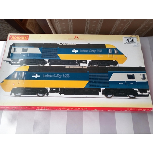 436 - Hornby 00 Gauge - R2701 - Class 43 HST Intercity Blue/Grey DCC Fitted - Boxed