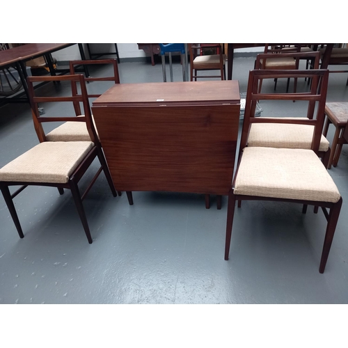 114 - Richard Hornby drop leaf dining table and four chairs