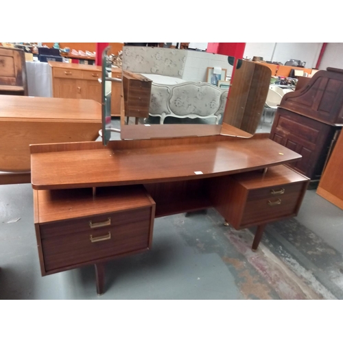 135 - A G Plan dressing table with triple mirror