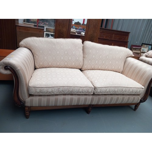 121 - Reproduction french style upholstered sofa