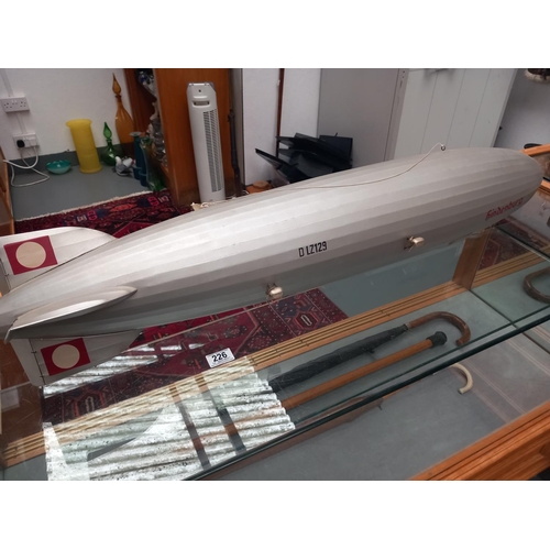 226 - A large model of the airship Hindenbug - 44 inches long - Post WW2 beautifully constructed and can b... 