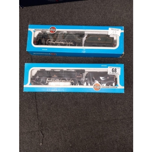 68 - Two boxed 00 gauge Airfix locomotives - Royal Scott BR Livery and Royal Scots Fusilier LMS Livery