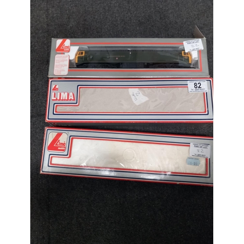 82 - 3 boxed Lima locomotives  - 205142MWG, 205136MWG and 205040