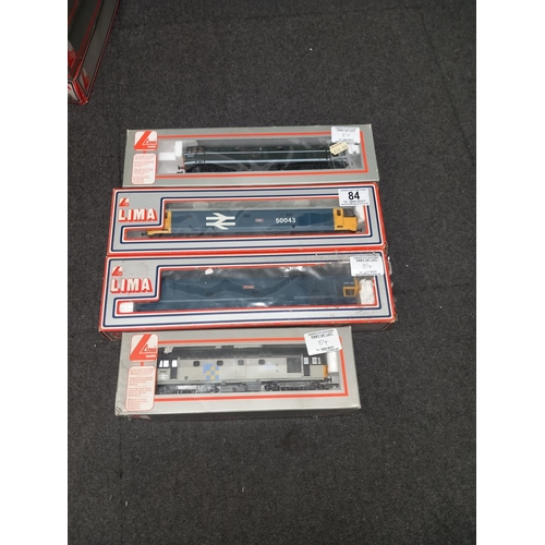 84 - 4 boxed Lima locomotives - 205228a, 205141MWG, 205093a and 205142MWG