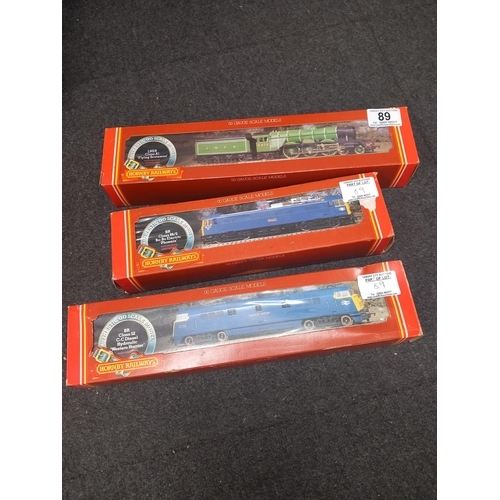 89 - Three boxed Hornby 00 guage model engines - an R778 Western Harrier, R360 Phoenix and R398 Flying Sc... 