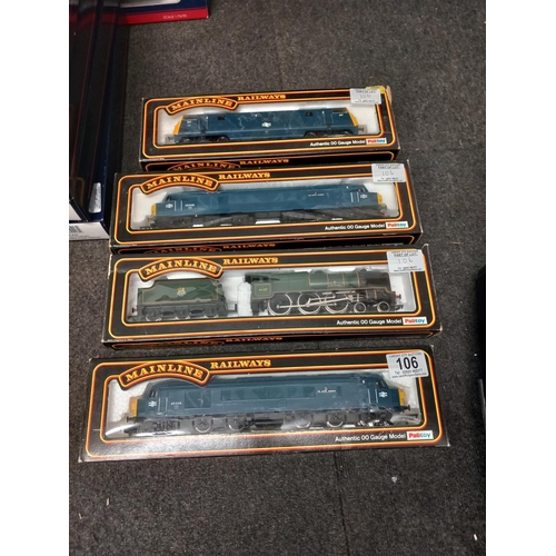 106 - Boxed Mainline Railways 37040 Class 45/0 1 Co co 1 Diesel Locmoative BR Blue Livery, boxed Mainline ... 