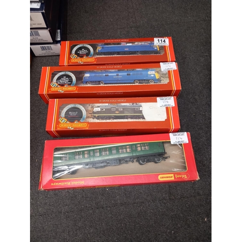 114 - Boxed Hornby R778 BR Class 52 Diesel Western Harrier, Boxed R360 BR Class 86/2 Electric 