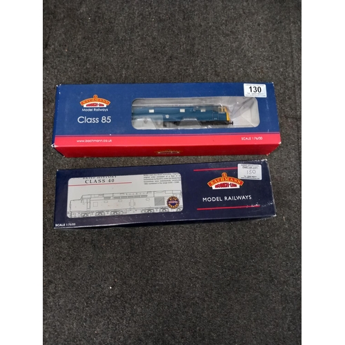 130 - Boxed Bachmann 31-677 Type AL5 Electric E3056 BR Blue and a boxed Bachmann 32-475 Class 40 Diesel D3... 