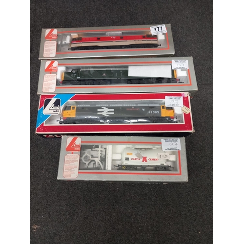 177 - A boxed Lima 205229A2, a boxed Lima205212, a boxed Lima 205064A1 and a boxed Lima 205603