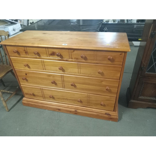 588 - A pine four draw chest of drawers