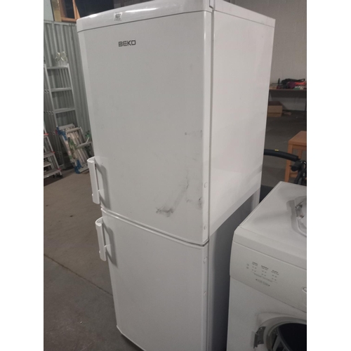 607 - A Beko fridge freezer