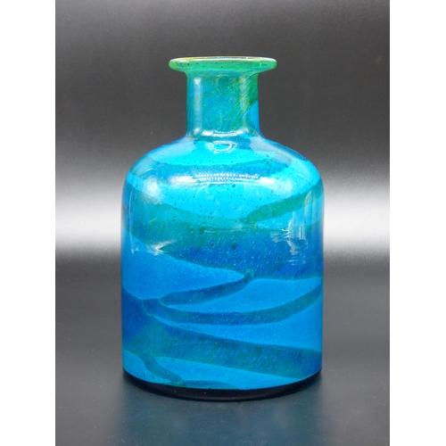 30 - Mdina Ming pattern oversize bottle vase designed Michael Harris, circa 1972.

Height 22cm.