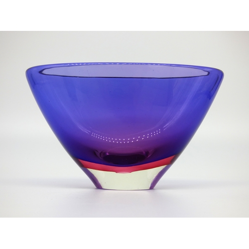 43 - Seguso Vetri d'Arte pink and purple sommerso vase designed by Flavio Poli, circa 1955.

Width 20cm.