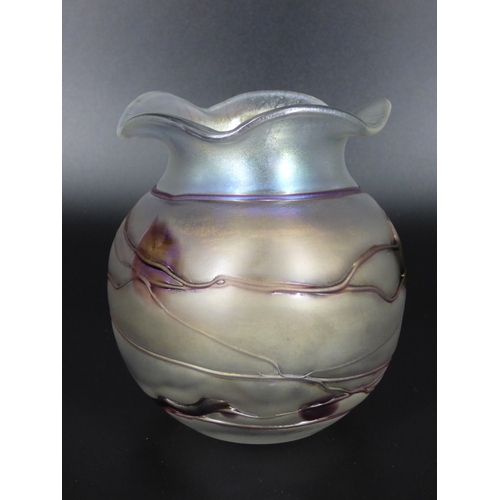 47 - Poschinger art nouveau style Fleur vase.

Height 14cm.