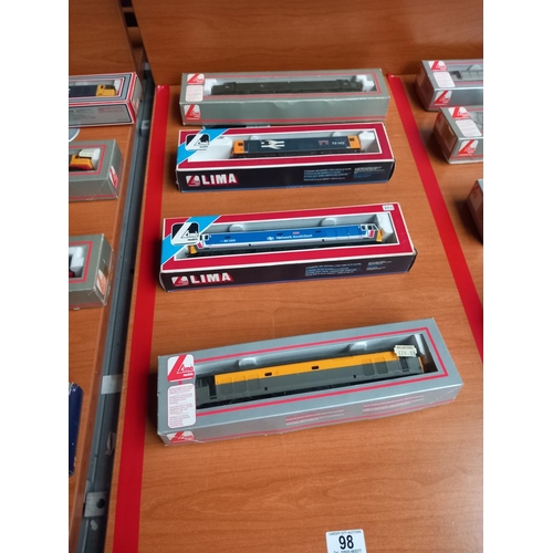 98 - Four boxed OO gauge Lima locomotives