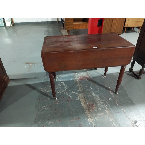 119 - Mahogany drop leaf dining table