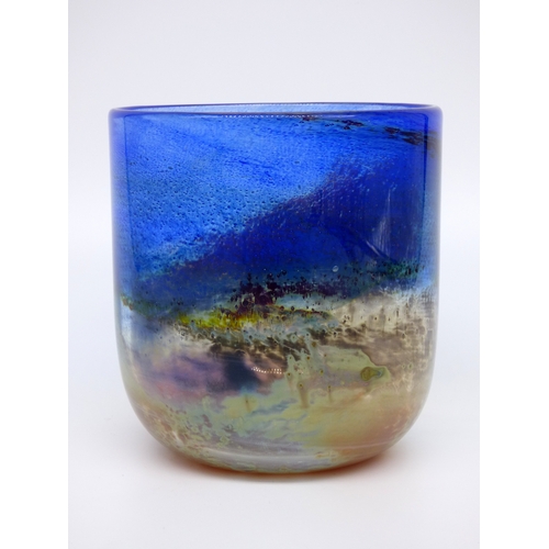 69 - Isle of Wight Studio Glass, a large Aurene Bell vase designed by Michael Harris, mid to late 1970s.
... 