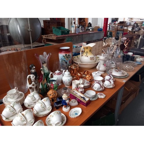 72 - Decorative china and glassware - Wedgwood Jasperware, a Duchess part teaset, Ewenney pottery, a boxe... 