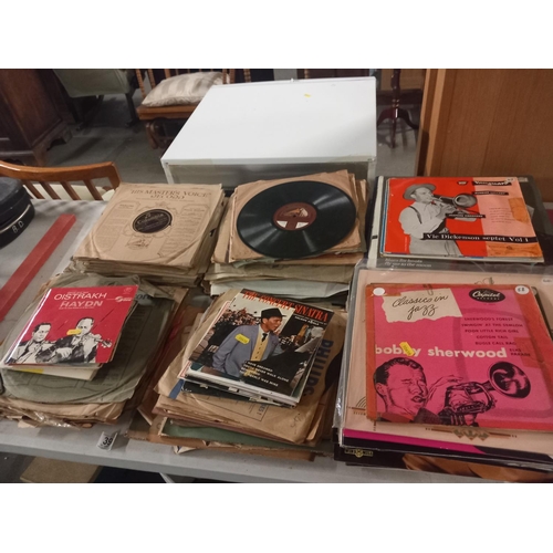 393 - A selection of mixed genre vinyl records mostly jazz and classical