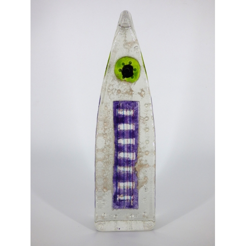 82 - Caithness Glass, Sarah Peterson sand cast Flower Tower sculpture.

Height 31cm.