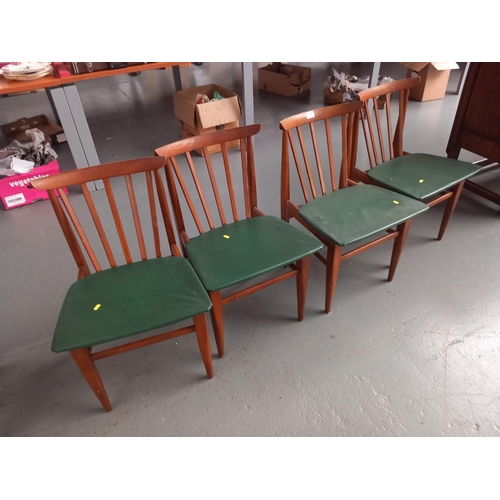 209 - Four mid century dining chairs