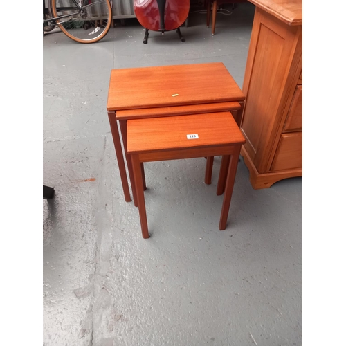 220 - A mid century Macintosh nest of tables