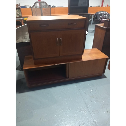 124 - A G Plan teak sideboard together with a G Plan cupboard