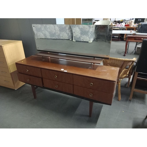 414 - A teak dressing table