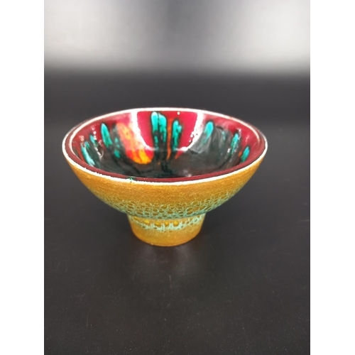 579 - A Poole pottery footed bowl diameter - 12cm height - 7cm