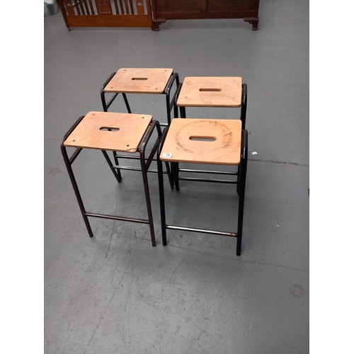 73 - Four lab stools