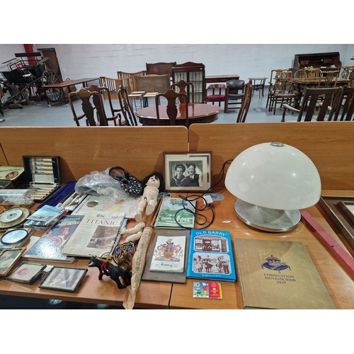 48 - Vintage items to include lamps, pens, jewellery, watches, cameras etc