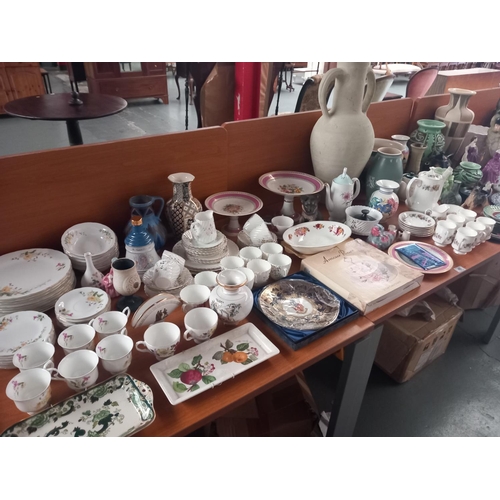48 - Decorative china to include Royal Doulton figurines, Wedgwood etc