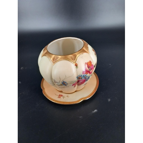 230 - A Royal Worcester blush ivory 