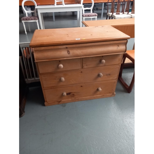 147 - A pine chest of drawers