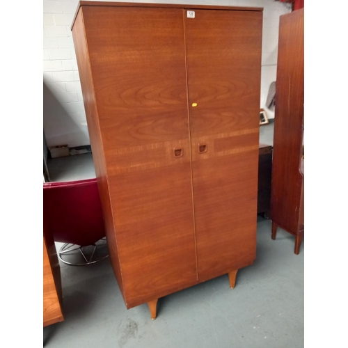 120 - A teak stonehill wardrobe