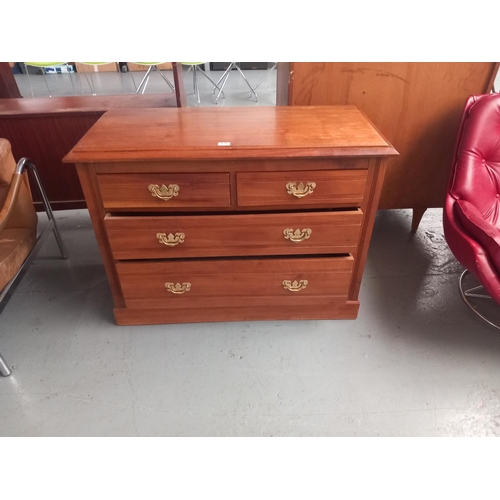 126 - A mahogany two over two chest of drawers