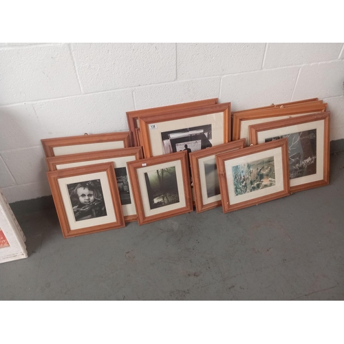 138 - Fourteen framed photographs attributed to Ronald Herbert John Lawrene (came with larger collection)