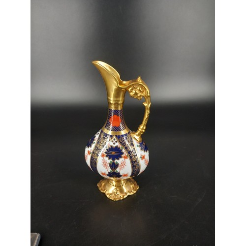 207 - A Royal Crown Derby Imari pattern Ewer 1128 first quality and in perfect condition - 26cm high