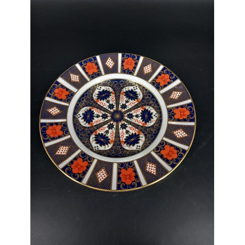 254 - A set of six Royal Crown Derby 1128 Imari pattern dinner plates (27cm diameter) 1st quality perfect ... 