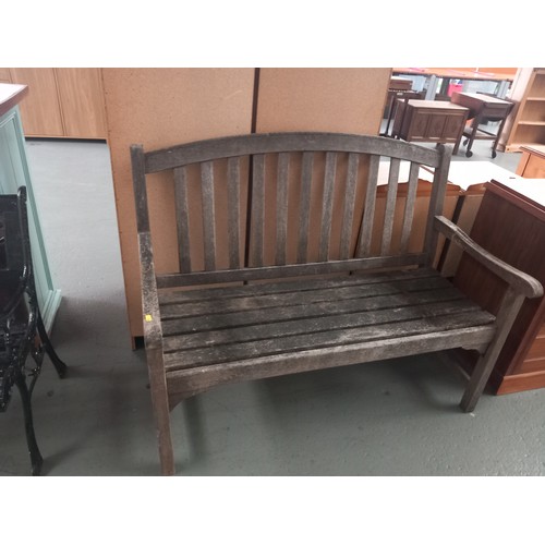 157 - A wooden garden bench