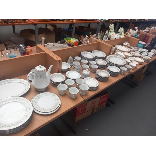 312 - Various part tea/dinner services to include Noritake, Portmeirion etc