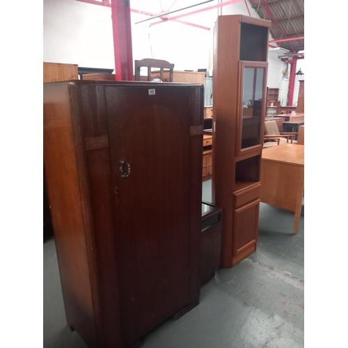 420 - An oak wardrobe , teak corner cabinet and one other cabinet

Wardrobe
Height 151cm
Width 78cm
Depth ... 