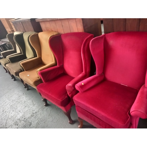 430 - Five upholstered Parker Knoll armchairs